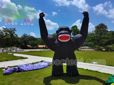 Huge Black Inflatable Gorilla Balloon For Advertising